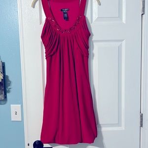 Magenta dress with Jewels!